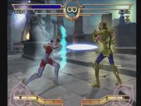 une photo d'Ã©cran de Saint Seiya - Le Sanctuaire sur Sony Playstation 2